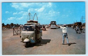 SAIGON, VIETNAM ~ Military CHECK POINT Saigon Bieh Hoa Highway c1960s Postcard