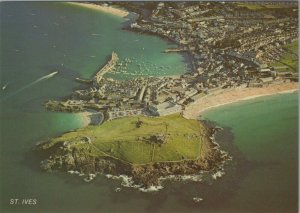 Cornwall Postcard - Aerial View of St Ives   RR13102