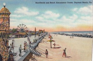 Postcard Boardwalk and Beach Amusement Center Daytona Beach FL