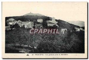 Trois Epis - Vue Generale taken Belvedere - Old Postcard