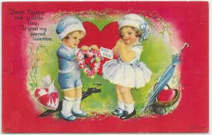 US.  Valentines Card. Used, no postage.   Wow -Nice.