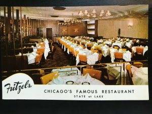 Vintage Postcard 1959 Fritzel's Restaurant, Chicago, Illinois (IL)