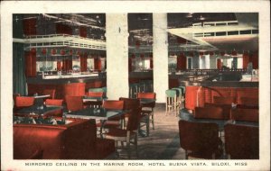 Biloxi Mississippi MS Hotel Restaurant 1930s-50s Postcard