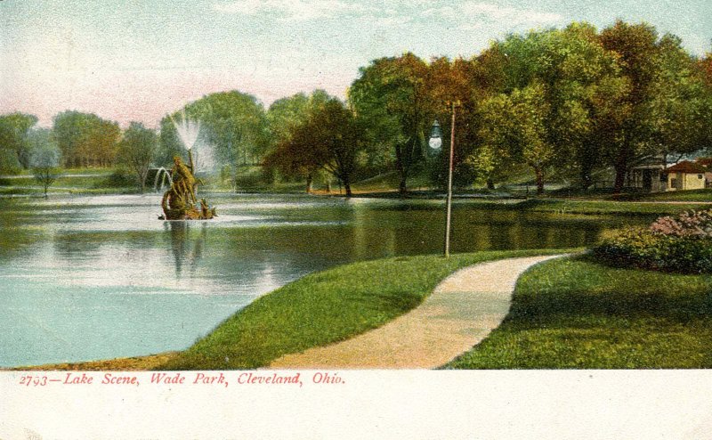 OH - Cleveland. Wade Park, Lake Scene