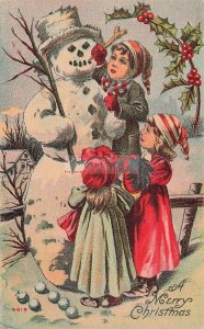 Christmas, Unknown No 6618, Children Finishing Snowman