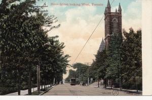 B77765 bloor street looking west toronto tramway canada scan front/back image