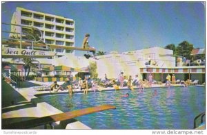 Florida Miami Beach The Sea Gull Hotel Pool and Cabana Colony 1956