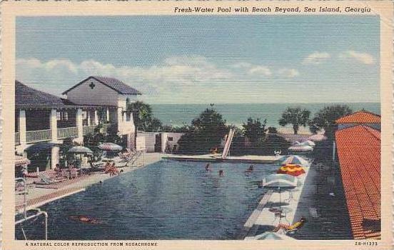 Georgia Sea Island Fresh Water Pool 1942