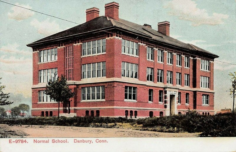 Normal School, Danbury, Connecticut, Early Postcard, Unused