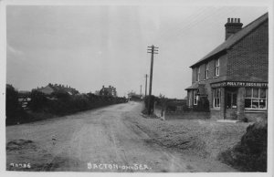 Bacton On Sea Poultry Eggs Dairy Village Shop Norfolk Old RPC Postcard