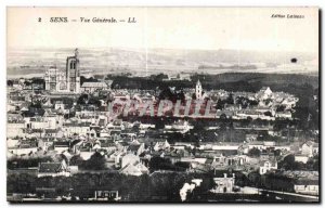 Old Postcard Sens Vue Generale