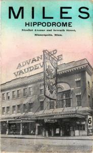 CPA AK USA Miles Hippodrome Nicollet Avenue Seventh Street Minneapolis (a969)