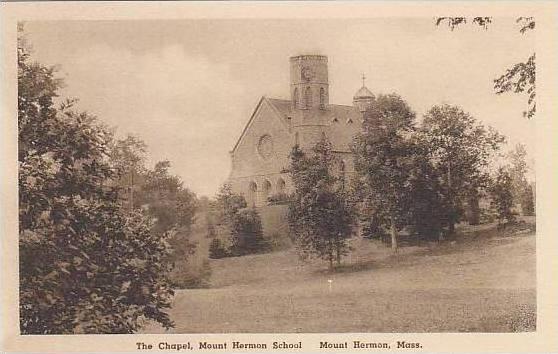 Massachusetts Mount Herman The Chapel Mount Herman School Albertype