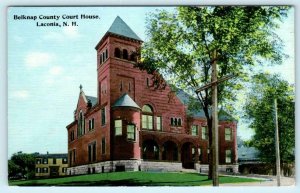 LACONIA, New Hampshire NH ~ BELKNAP COUNTY COURT HOUSE ca 1910s  Postcard