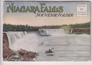 NEW YORK, TOURIST SOUVENIR FOLDER, c1920, 20 colourful views, unused.