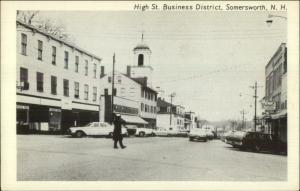 Somersworth NH High Street c1960 Postcard