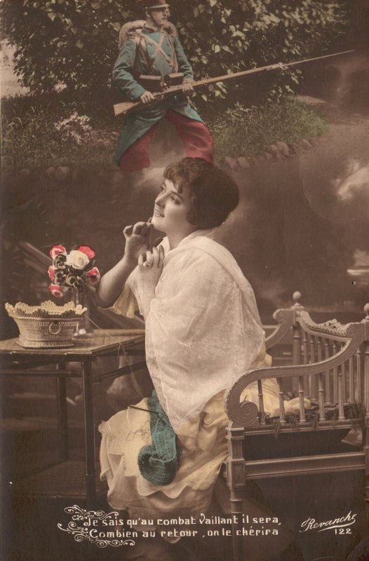 Vintage Postcard 1910's The Most Valiant De Sais qu'au Combat Vaillant il Sera