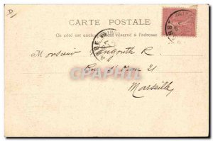 Old Postcard picking roses Provence