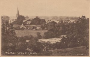 Masham from the Grotto Yorkshire Aerial Old Postcard