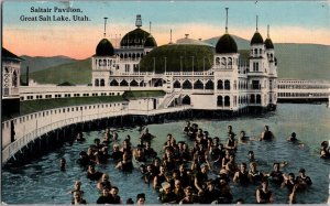 Vintage Postcard Saltair Pavilion,Great Salt Lake, Utah JW12