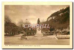 Old Postcard Saint Claude Voltaire Monument