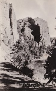 Wyoming Cody Highway The Palisades and Shoshone River Real Photo