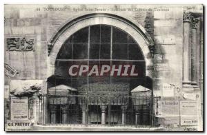 Old Postcard Toulouse Eglise Saint Sernin Counts Tomb