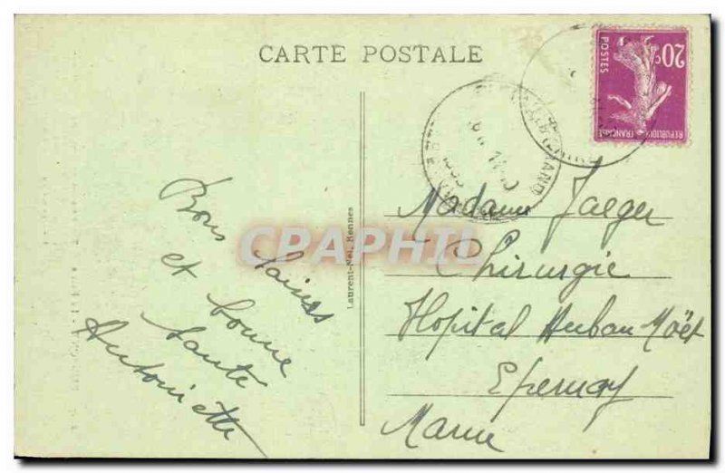 Old Postcard Paimpont The grove