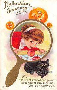Halloween Postal Used Unknown indentation in card