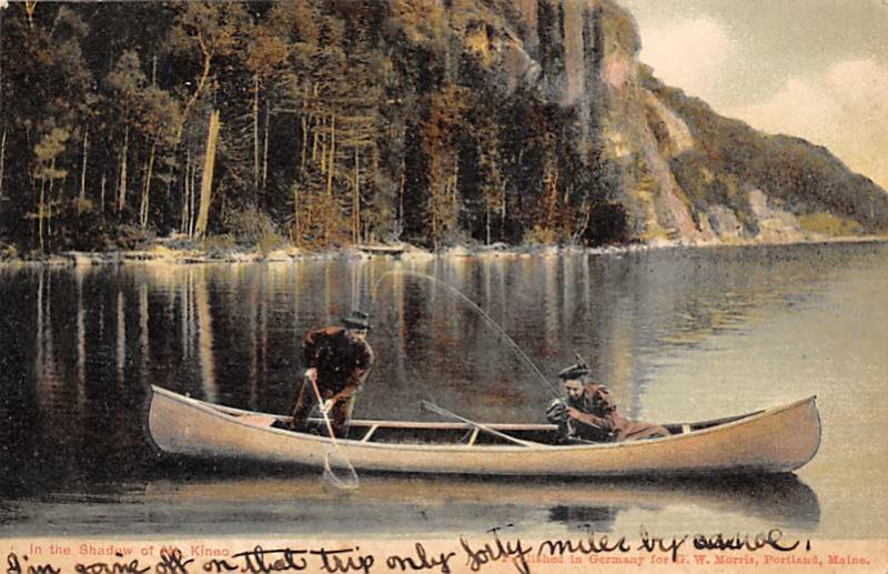 Man and Woman in a Boat Fishing PU Unknown 