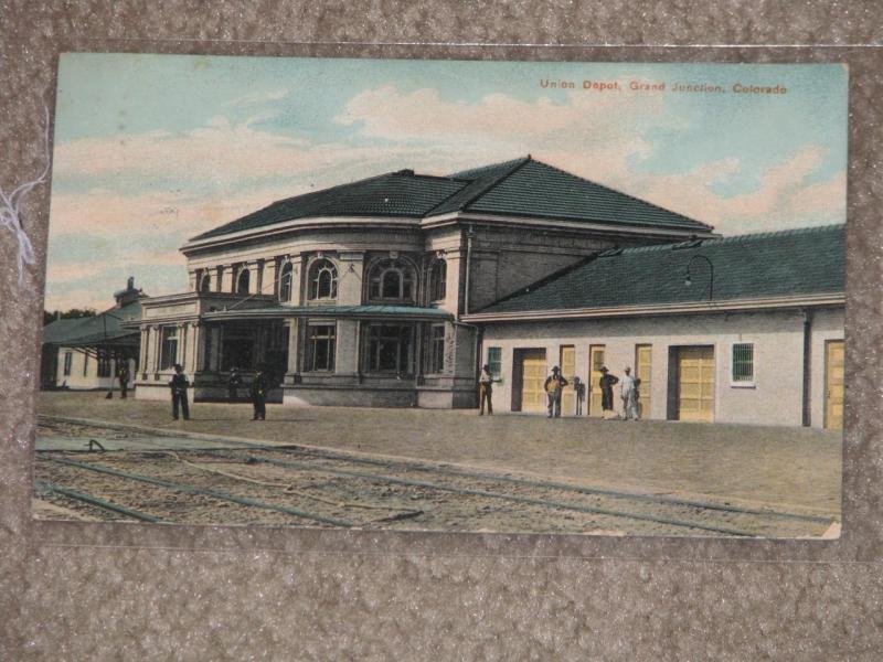 Union Depot, Grand Junction, Colorado., used vintage card