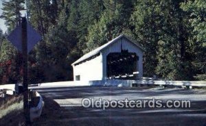 Horse Creek Covered Bridge - Lane County, Oregon OR  