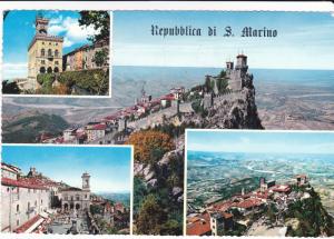 San Marino - Repubblica di S. Marino big Postcard 1964 + 2 set stamps.