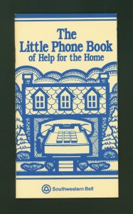 The Little Phone Book Of Help For The Home Southwestern Bell Booklet 