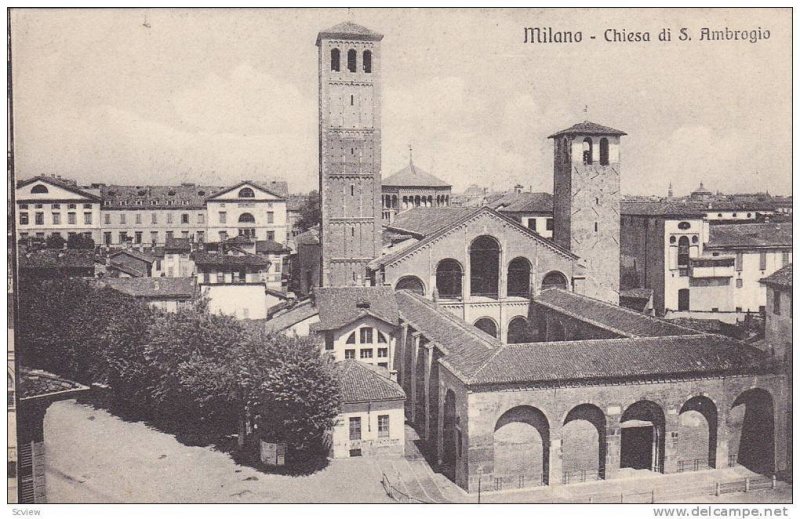 Chiesa Di S. Ambrogio, Milano (Lombardy), Italy, 1900-1910s