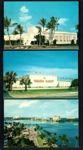 B54 3pcs Flagler Drive scenic Hotels, Market Congress Ave. Poinciana Playhouse