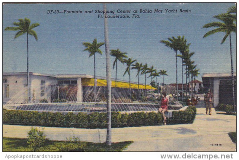 Fountains And Shopping Center At Bahia Mar Yacht Basin Ft Lauderdale Florida ...