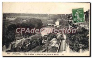 Old Postcard Poitiers Vallee du Clain