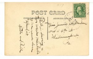 NH - North Sutton. Bird's Eye View circa 1918    RPPC