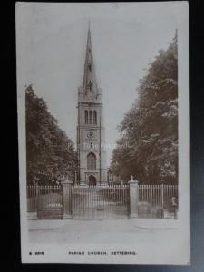 Kettering Parish Church c1916 RP - Pub by Kingsway