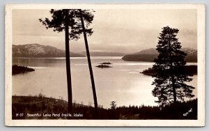 Ross Hall Beautiful Lake Pend Oreille Idaho RPPC Real Photo Postcard L26