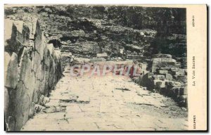 Old Postcard Delphi The Sacred Way