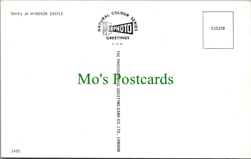Military Postcard - Sentry at Windsor Castle SW10588