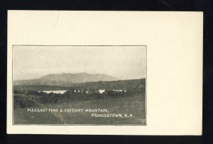 Francestown, New Hampshire/NH Postcard, Pleasant Pond & Crotchet Mountain