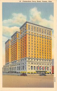 Toledo Ohio 1940s Postcard Commodore Perry Hotel