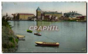 Postcard Modern Corbeil The Seine and the Great Mills