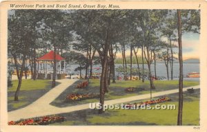 Waterfront Park & Band Stand - Onset Bay, Massachusetts MA Postcard