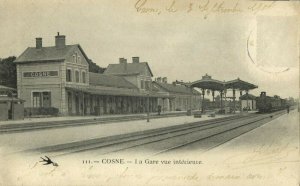 france, COSNE, La Gare vue intérieure, Station Interior (1904) Postcard