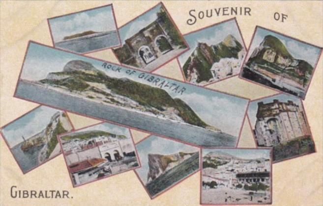 Gibraltar Souvenir With Multi View