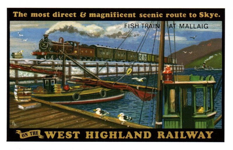 West Highland Railway,Fish Train at Mallaig UK